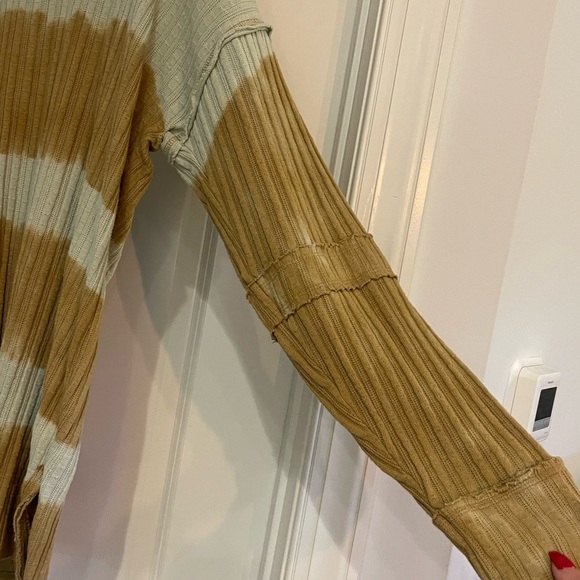 We The Free Brown and Green Striped Sweater - Picture 2 of 4